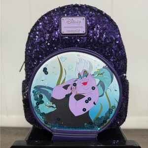 Disney Villains - Ursula Snowglobe Mini Backpack LOUNGEFLY NEW